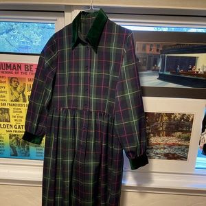 Plaid and pristine classic dress